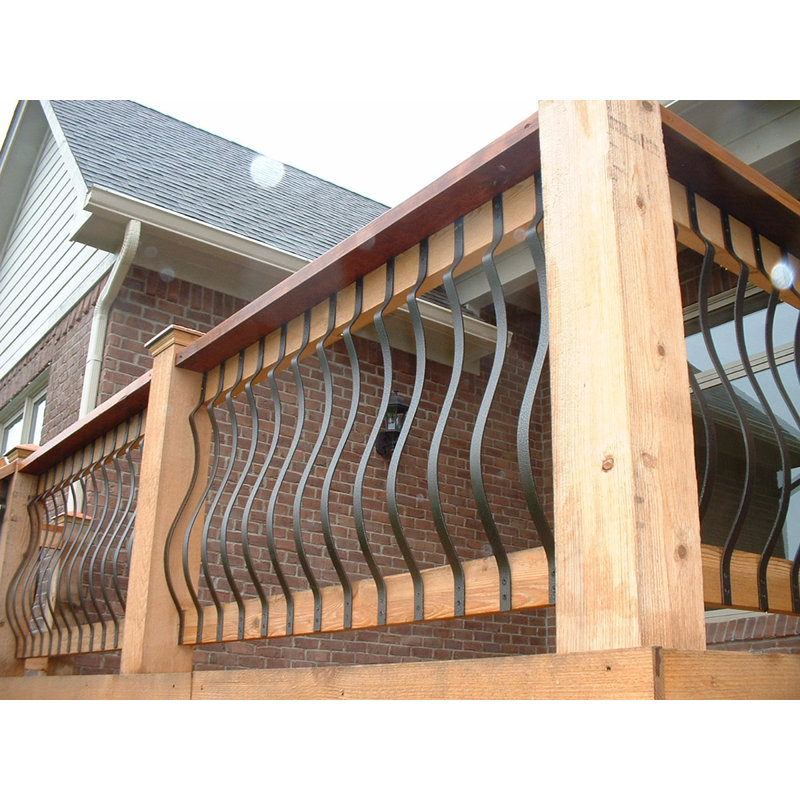 Black Sand Stainless Steel Belly Stair Baluster Set, 31" Height
