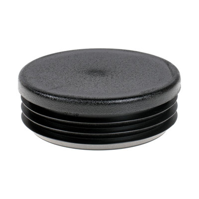 Embout rond en plastique pour tubes Outwater (12 pièces) | Bouchon de tube de 3 po de diamètre / Glissière de chaise / Protecteur de plancher / Fermeture de tube / Bouchon de trou de tube / Bouchon de tuyau | Convient aux tubes à jauges multiples | Couleur noire | Robuste