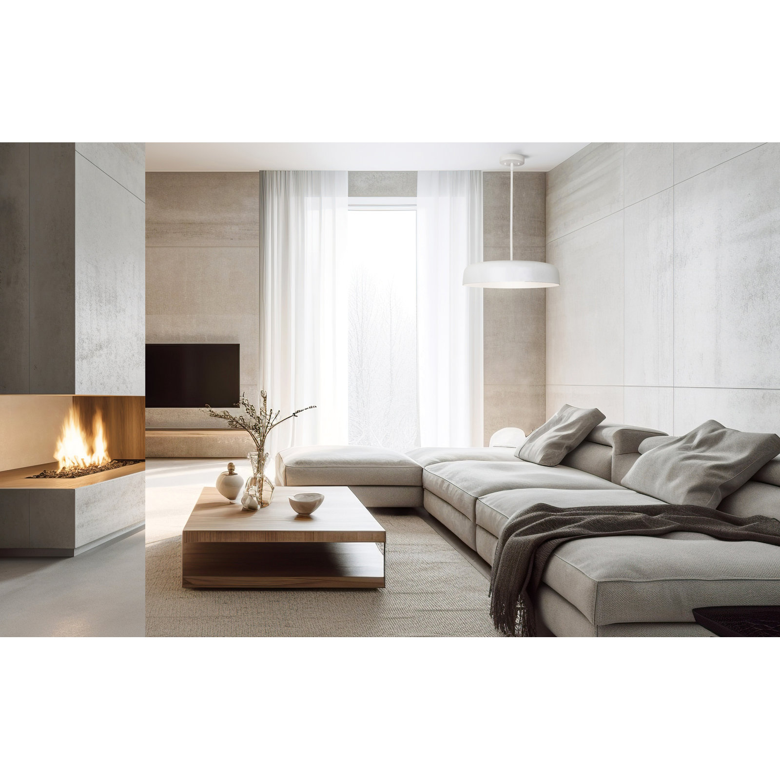 Loghain Single - Light Dimmable Dome Chandelier