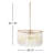 Charlize 6 - Light Dimmable Drum Chandelier