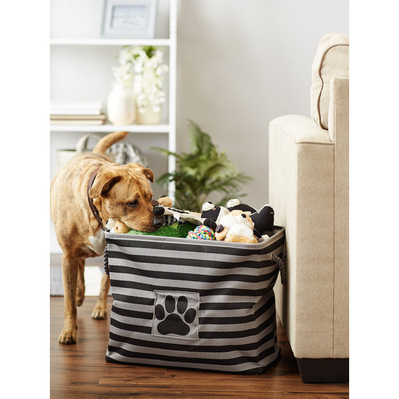 Cube en tissu pour animaux de compagnie, Noir, H 15 po x l 17,75 po x P 12 po