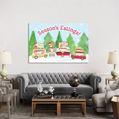 Food Cart Christmas - Seasons Eatings by Tara Reed - Print