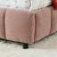 Très grand lit tapissier, cadre de lit rembourré confortable, tissu chenille, avec tête de lit et cadre de lit solide. Avec tiroir pour le rangement - Rose (88,5 po x 85,5 po x 31 po)-951312870-951312873