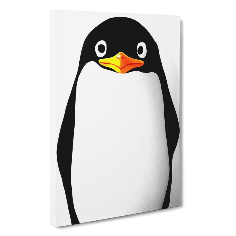 Spectacular Penguin - Wrapped Canvas Print, 76cm H x 50cm W x 3cm D