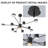 10 - Light Sputnik Chandelier With Led Light