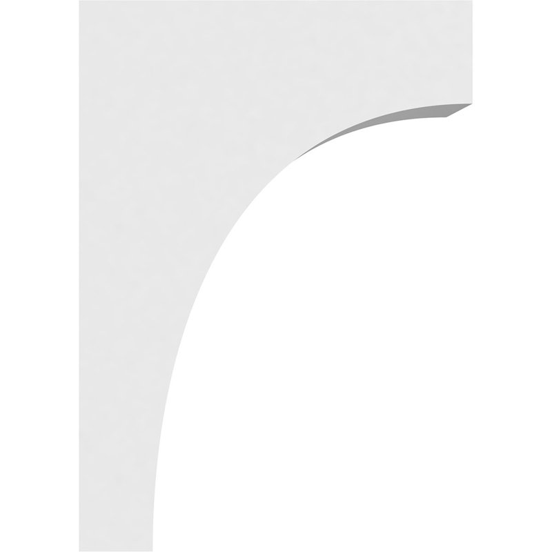 Corbeau standard en PVC de qualité architecturale Stockport, H 14 po x l 5 po x P 10 po