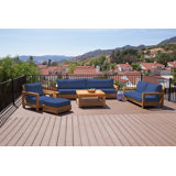Chatsworth Outdoor 6 - Piece Teak Conversation Set