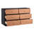 Arlo 47'' Modern Solid Wood 6-Drawer Storage Dresser Sideboard with Velvet-Lined Drawers, Fully Assembled