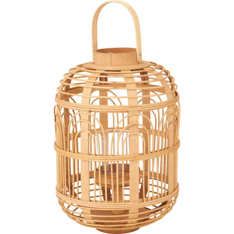 Lantern, 38" H x 26" W x 26" D, Natural