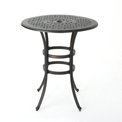Table de bar en fonte d'aluminium