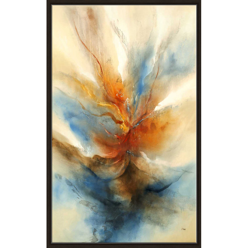 Citrina I - Peinture, Cadre flottant espresso, H 51,5 po x l 31,5 po x P 2 po