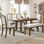 Table de salle à manger en bois extensible Colson avec rallonge amovible-354556996