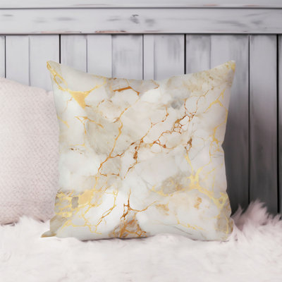 Abstract Marble Geodes - VII Modern Throw Pillow Cover