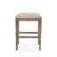 Cora Upholstered Bar Stool with Solid Wood Frame