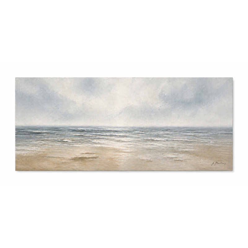 «Seascape Horizon», art mural sur toile tendue, H 24 po x l 48 po x P 1,5 po