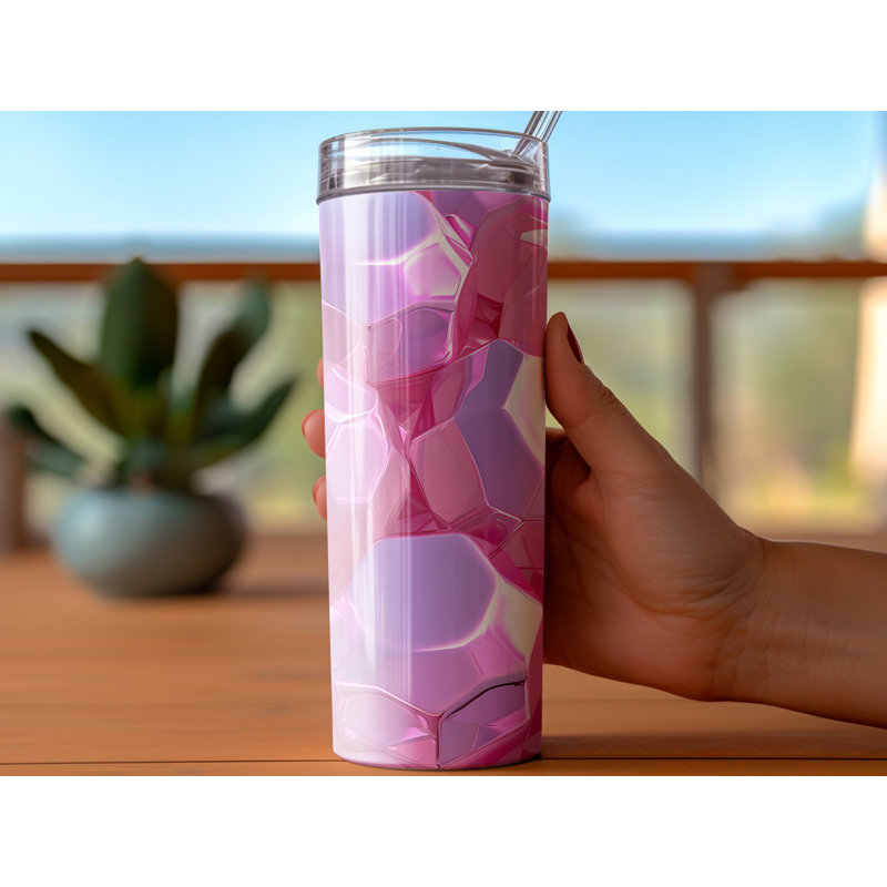 Choose Handmade Tumblers 591 mL Vacuum Insulated Stainless Steel (18/8) Travel Tumbler with Straw