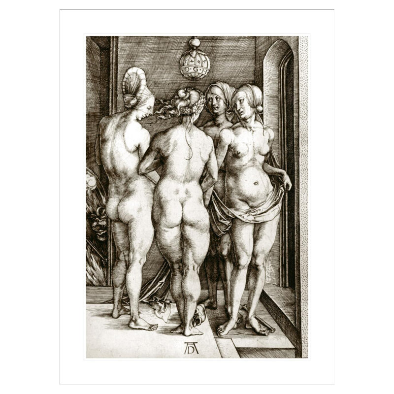 «The Witches» par Albrecht Dürer, impression giclée sur cadre, H 41,5 po x l 30,9 po