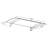 Palram - Canopia Lyra 1350 4 Ft. W X 3 Ft. D Polycarbonate Metal Standard Door And Window Awning White/Diffused Clear