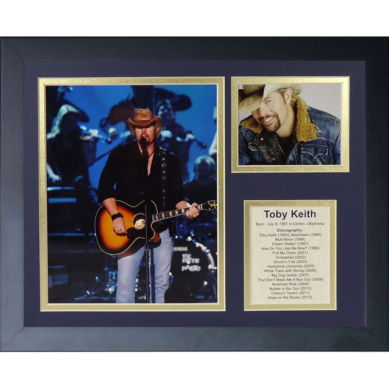 Souvenirs encadrée toby keith