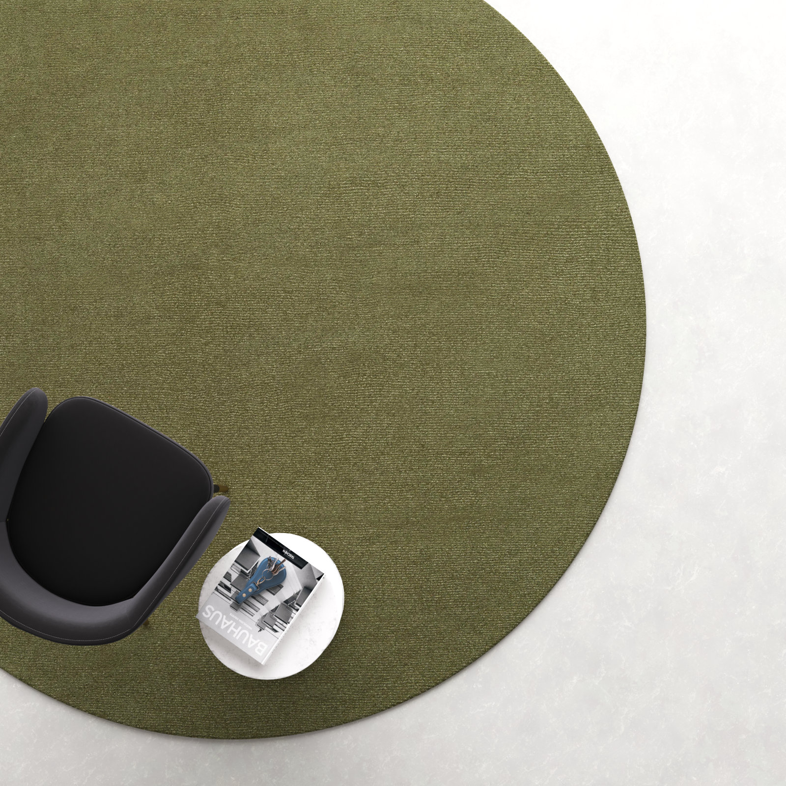 Crowe Sage Hand-Loomed Wool Rug, Round 8'