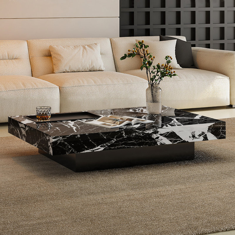 Table basse Luxury, H 11,8 po x L 47,2 po x l 23,6 po