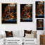 Égypte, offrande Divine sur toile-91380481-91380482