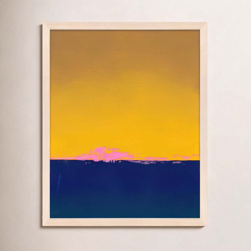 Horizon 1 Print by Lee Lessem, 50" H x 40" W x 1.25" D, Beige