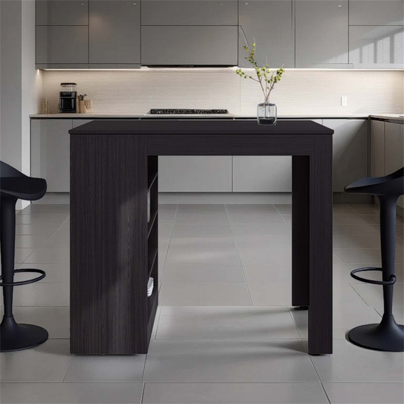 Table Norton, conception moderne, 4 tablettes ouvertes, idéale pour la cuisine