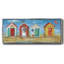 Bright Beach Huts - Toile encadrée-1092825836