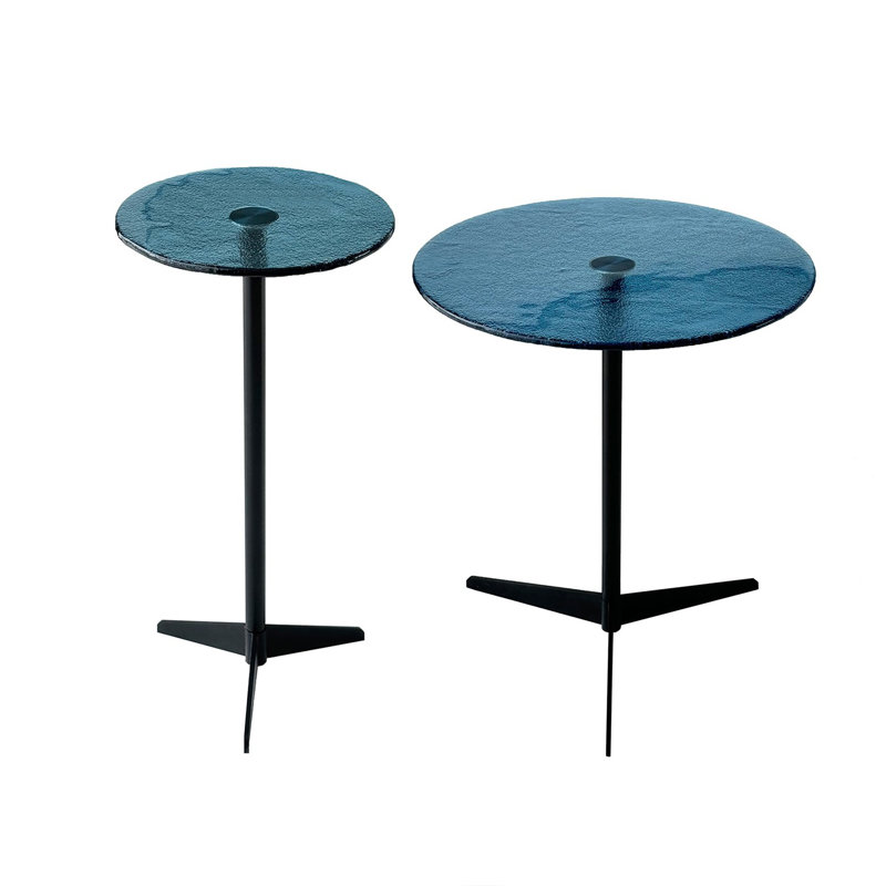 Ensemble de tables d'appoint, Noir, Bleu