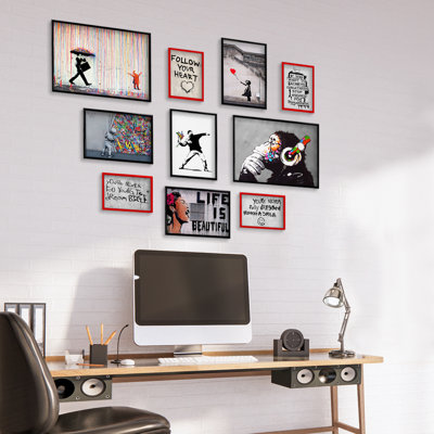 Raccolta Banksy 1 - 10 Piece No Frame Print Set