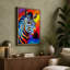 Chromatic Zebra Pop Art - Print-136705075-136705079