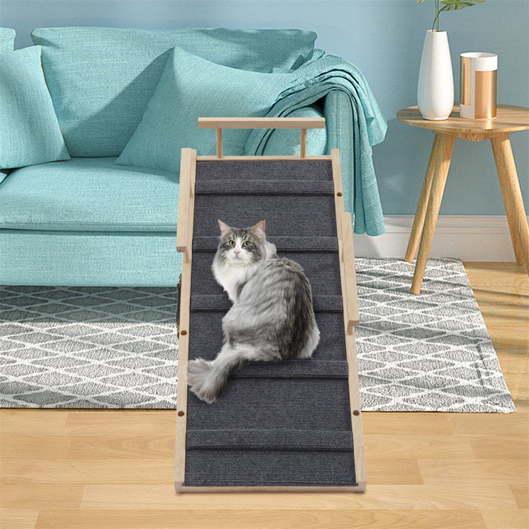 Tucker Murphy Pet™ Adjustable Height Cat Stairs With Sisal Scratching  Posts, Cat House For Cozy Rest, Pet Steps For Couch Sofa And High Bed With  Hanging Ball, Front Hole, Jumping Platform 