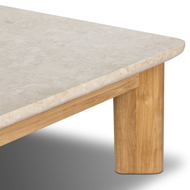Table basse d'extérieur en pierre Julie
