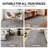 Distressed Bohemian Stripes Washable Non Slip Area Rug-1349699756