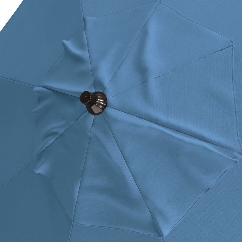 Parasol de marché 9 pi Jelks, Toile cyan