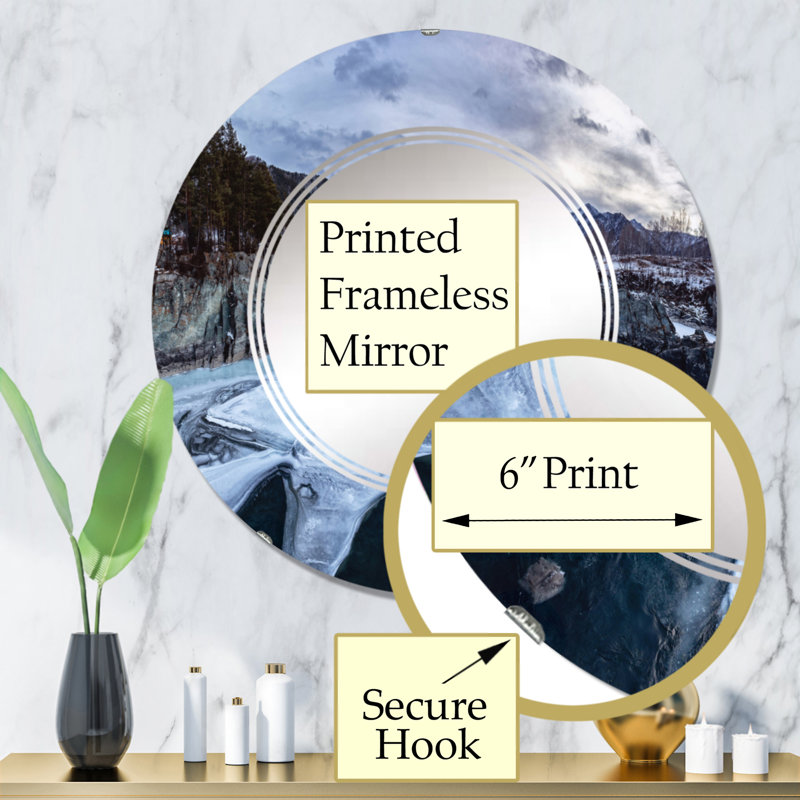 Miroir de salle de bain sans cadre, 32 po x 32 po