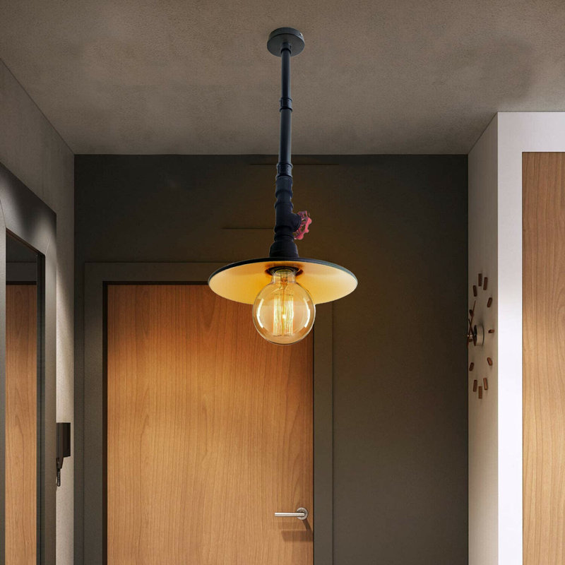 Schutte 1 - Light Black Single Pendant