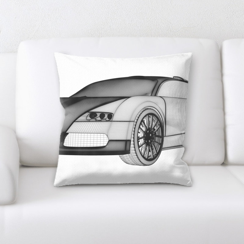 Microsuede Throw Pillow