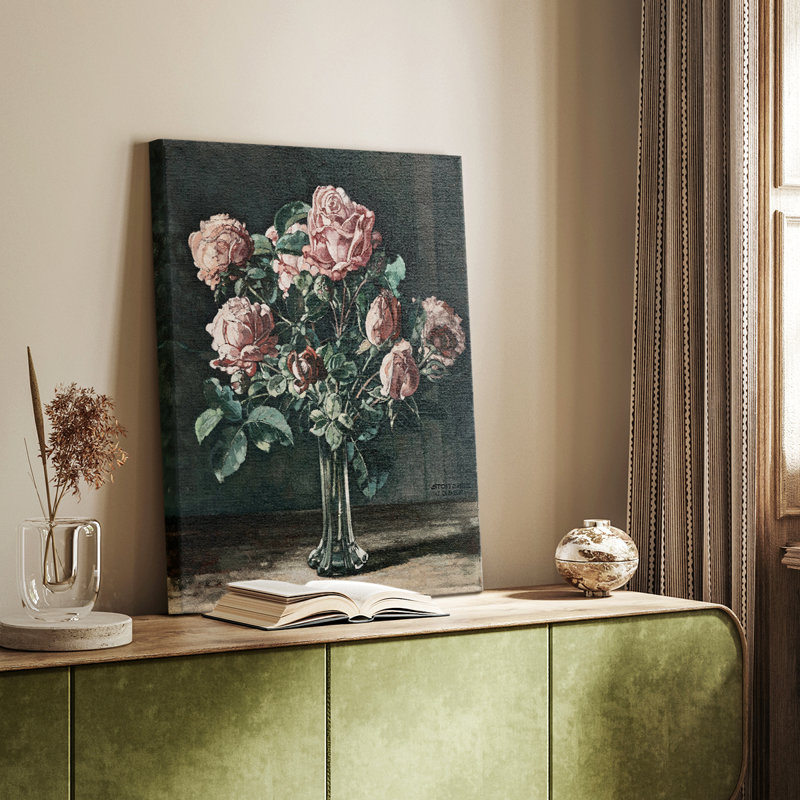 "Vintage Floral Print CCXVI", reproduction sur toile
