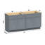 Base de meuble-lavabo double 72 po seulement-106891051