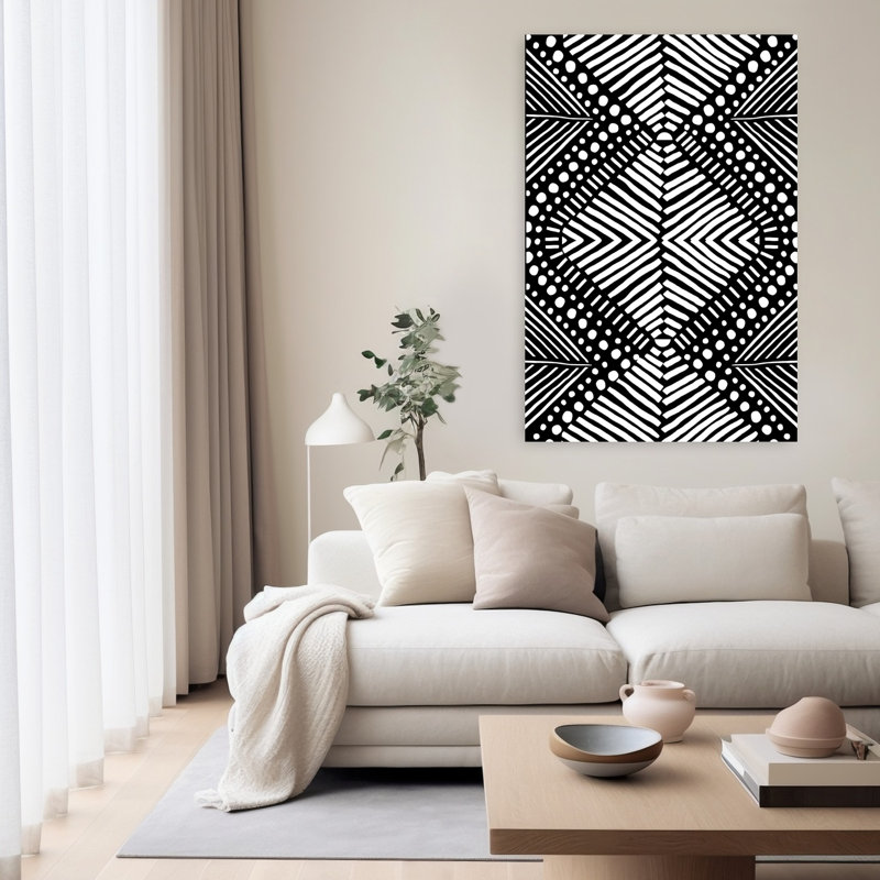 Tribal Abstract Contemporary Wall Art Print, 152.4cm H x 101.6cm W
