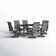 Argyri Rectangular 6 - Person 66" Long Dining Set