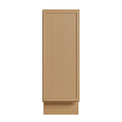 Armoire de cuisine moderne en chêne blanc avec boîte en contreplaqué, charnières et agencements personnalisés