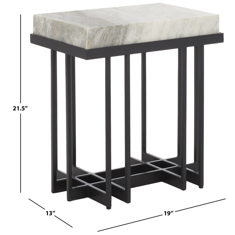 Marble Top End Table