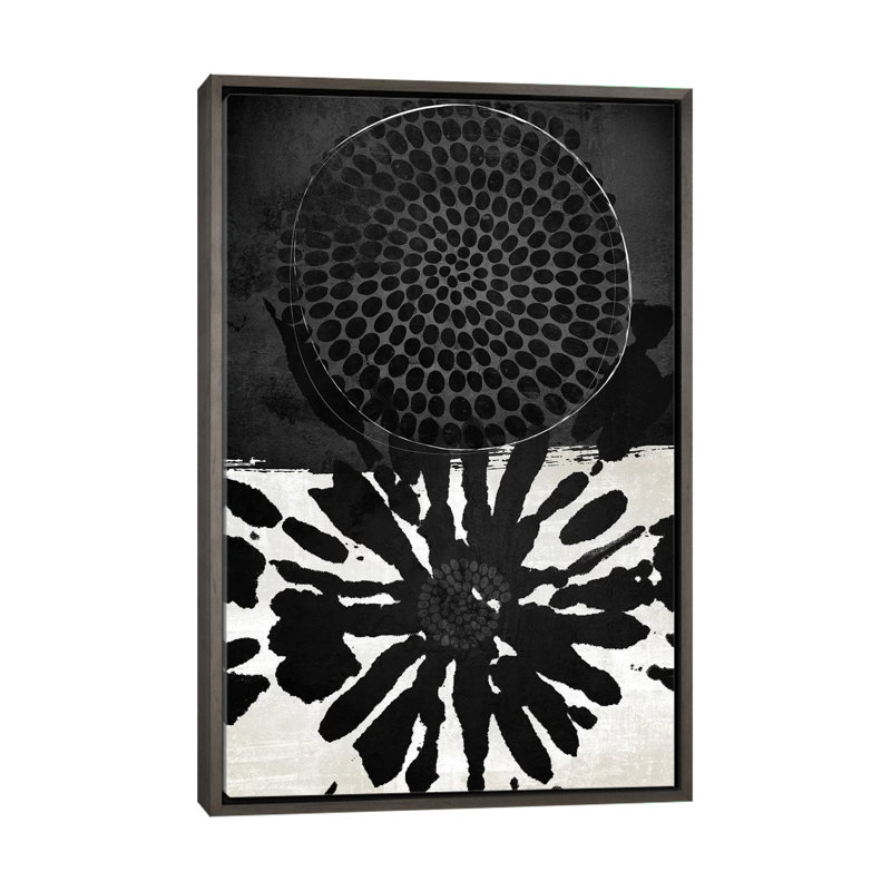 Dot Dotal par Nikki Chu - imprimé, H 26 po x l 18 po x 1,5 po, Cadre rustique foncé