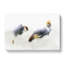 Two Grey Crowned Cranes In Abstract - Wrapped Canvas Painting-55302707