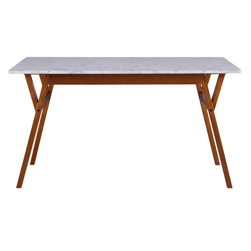 Pinecone Solid Wood Base Dining Table, Walnut