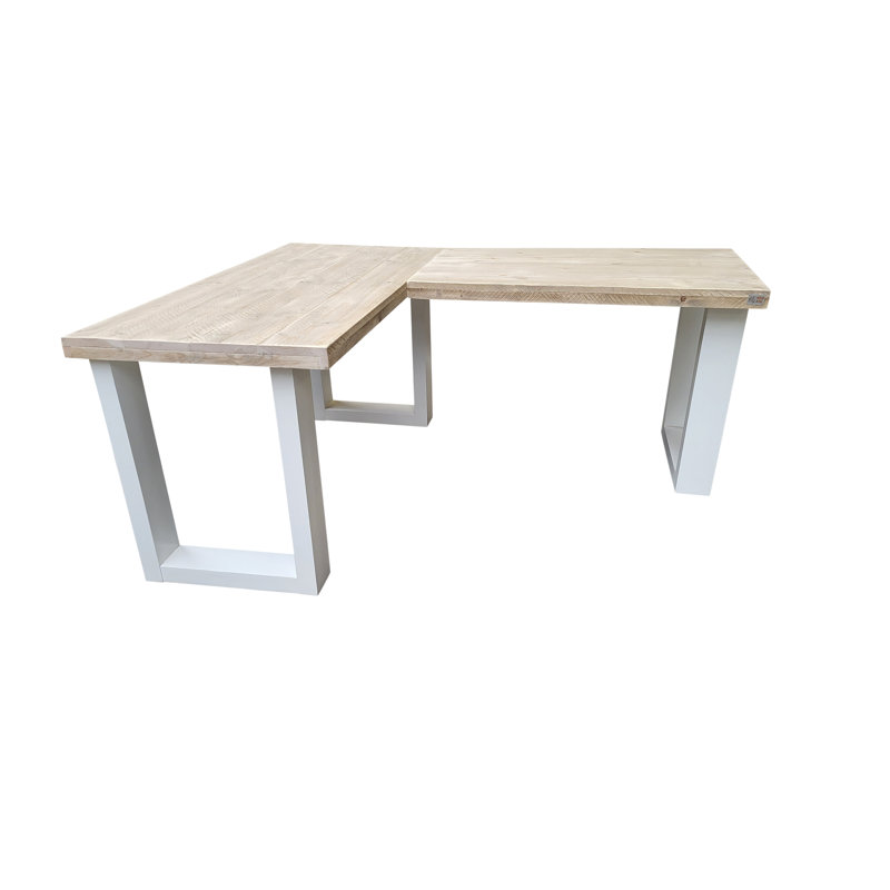 Mauldin L-Shaped Writing Desk, 75cm H x 190cm W x 120cm D