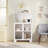 Modern Freestanding Storage Cabinet With Glass Door And Shelves, Ideal For Bathroom, Living Room, And Home Office Organization
